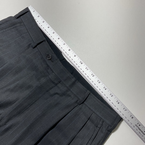 Brooks Brothers Madison Fit 1818 Wool 3 Button Suit Gray / Blue Pinstripe 43 L - Picture 10 of 14